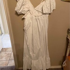 En Saison White Eyelet Maxi Dress